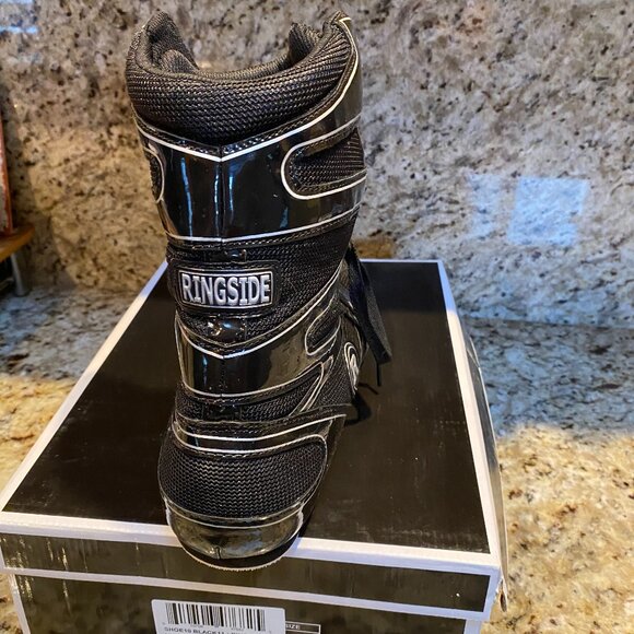 Ringside Men's Boxing Shoes W/Box Black Size 11 "Undefeated" - Picture 5 of 9